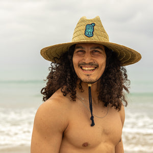 Aqua Islander Straw Hat