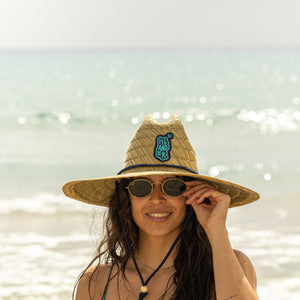 Aqua Islander Straw Hat