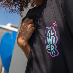 Islander Neon Black Tee