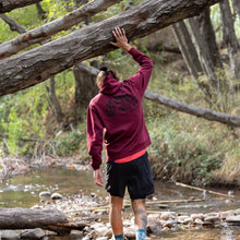 APM Sunset Burgundy Zipup Hoodie