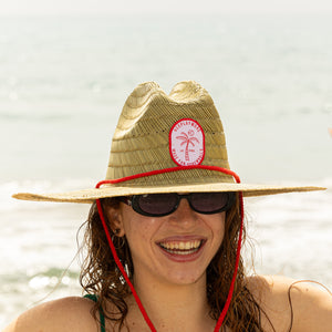 Islander Straw Hat Red