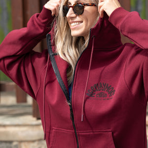 APM Sunset Burgundy Zipup Hoodie