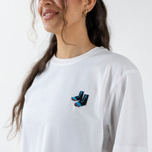 Barefoot Nation Off-White Embroidered Tee