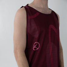 Crimson Drift Flame Mesh Jersey