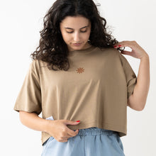 Sunsational Desert Haze Crop Tee
