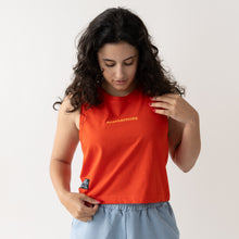 Sunny Heatwave Red Cropped Tank