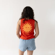 Sunny Heatwave Red Cropped Tank