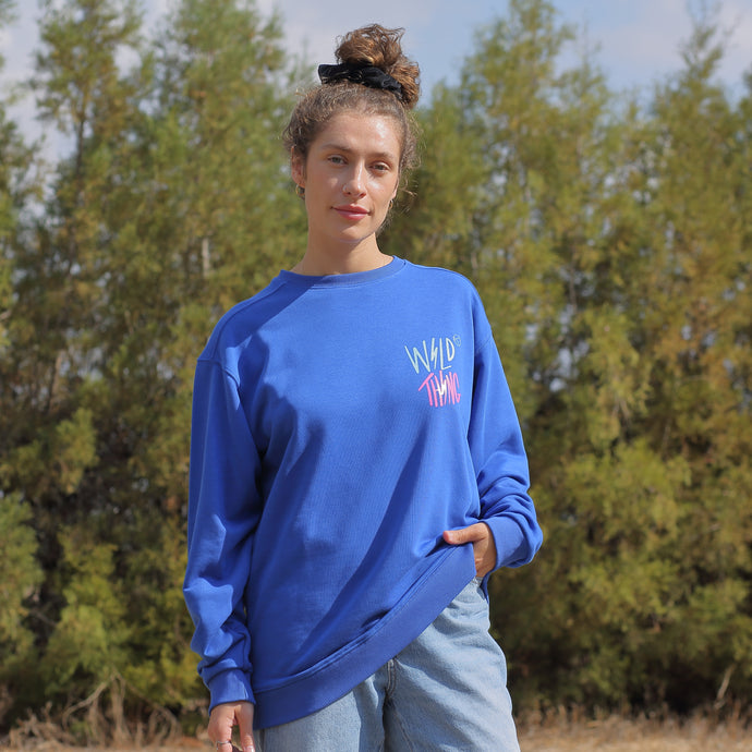 Wild Thing Blue Electric Sweatshirt