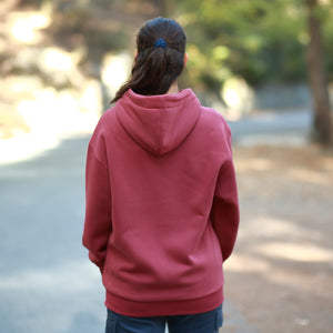 APM Retro Crimson Zip-Up Hoodie