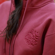 APM Retro Crimson Zip-Up Hoodie