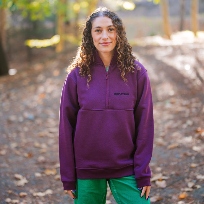 APM Mulberry Jam Half-Zip Sweater