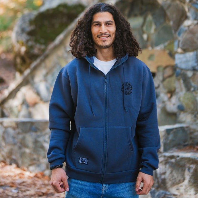 APM Retro Anthracite Zip-Up Hoodie