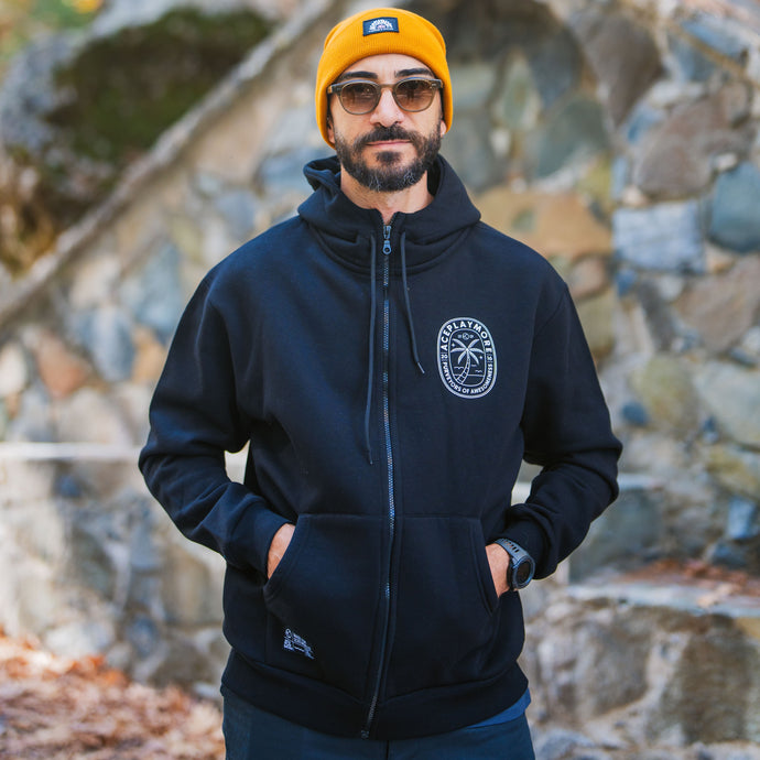Purveyor Black Zip-Up Hoodie