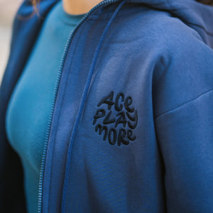 APM Retro Anthracite Zip-Up Hoodie