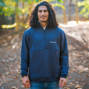 APM Iron Bark Half-Zip Sweater