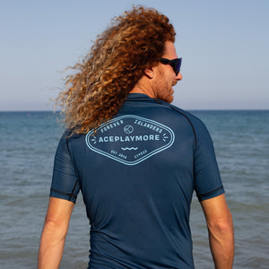 Forever Islanders Navy UPF+50 Short Sleeve Rashguard