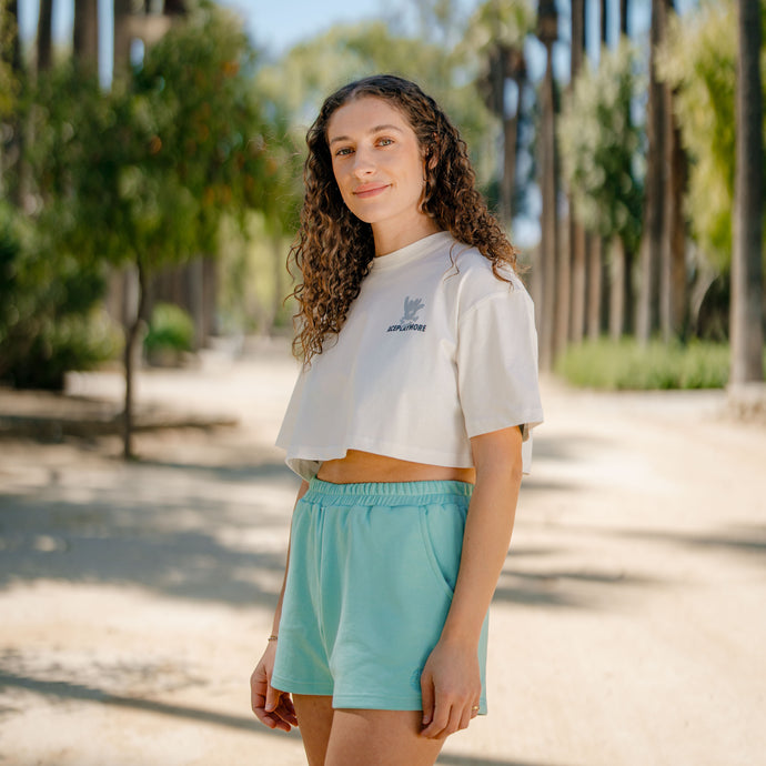 Hang Loose Off-White Crop