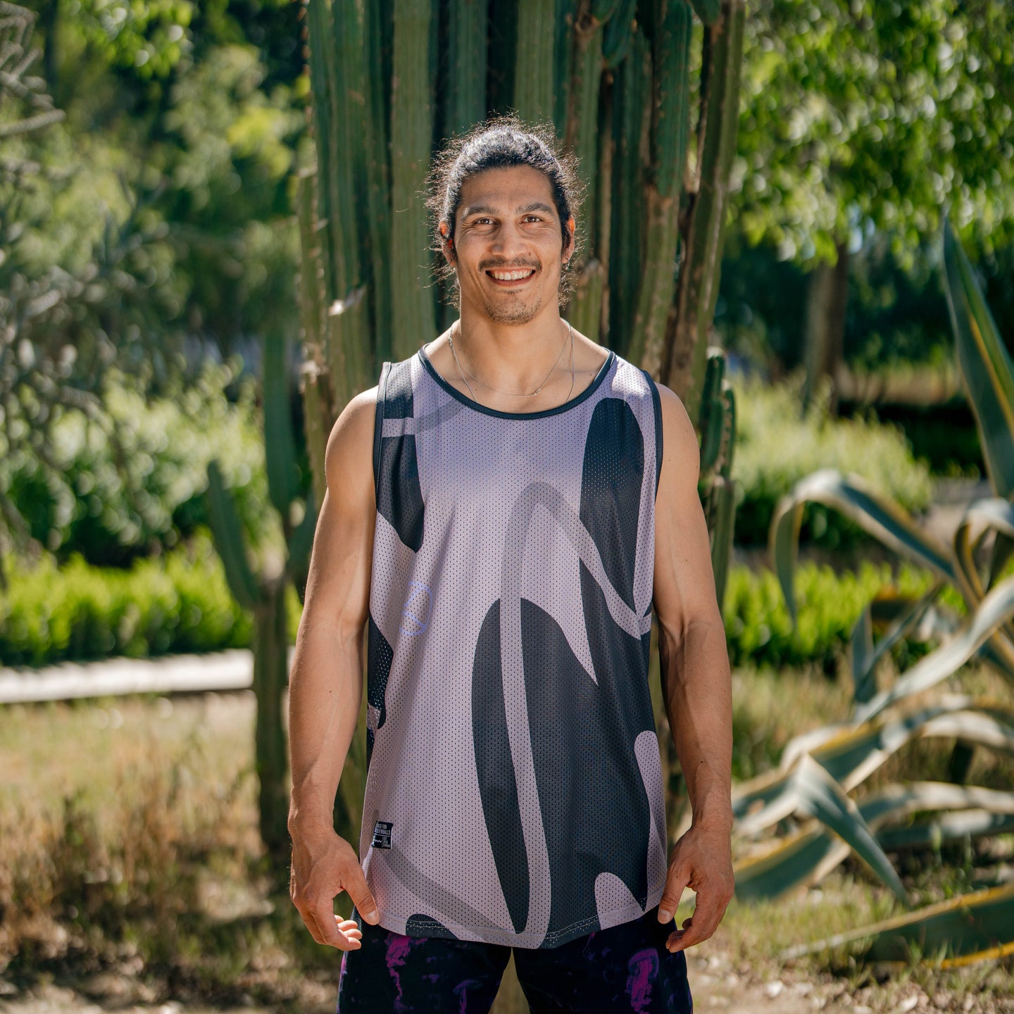 Grey Tides Mesh Jersey