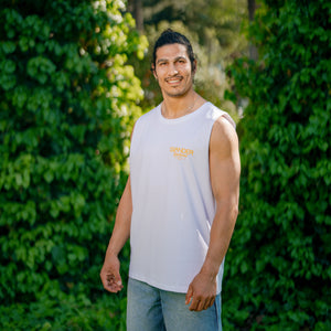 Islander Love White Tank