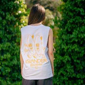 Islander Love White Tank