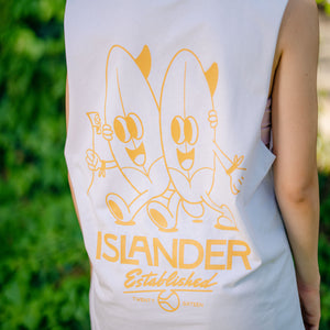 Islander Love White Tank