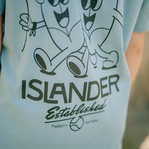 Islander Love Cool Grey Tee