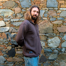 APM Natives Umber Half-Zip Sweater