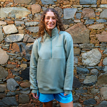 APM Natives Cool Mint Half-Zip Sweater