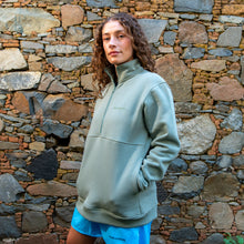 APM Natives Cool Mint Half-Zip Sweater