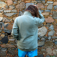 APM Natives Cool Mint Half-Zip Sweater