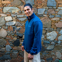APM Natives Blue Half-Zip Sweater
