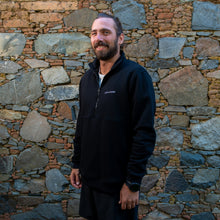 APM Natives Black Half-Zip Sweater