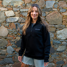 APM Natives Black Half-Zip Sweater