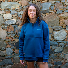 APM Natives Blue Half-Zip Sweater
