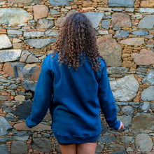 APM Natives Blue Half-Zip Sweater