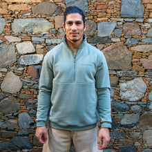 APM Natives Cool Mint Half-Zip Sweater