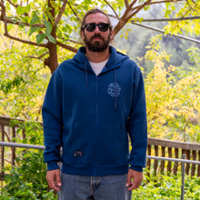 APM Retro Blue Zip-Up Hoodie