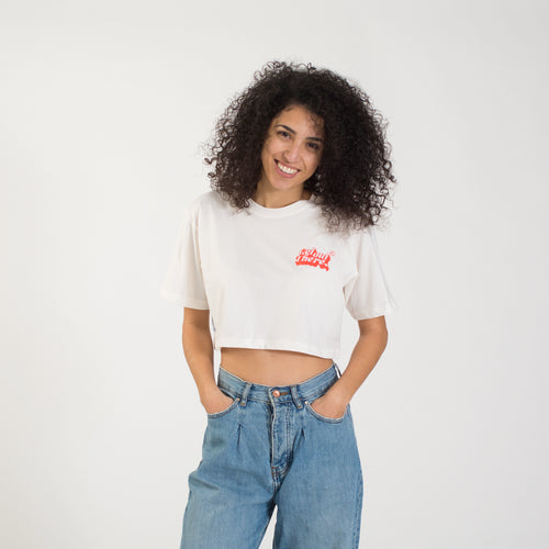 Get Out There Off-White Crop