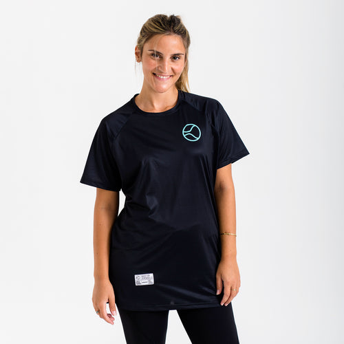 Aerial Black Short Sleeve Sport Tee