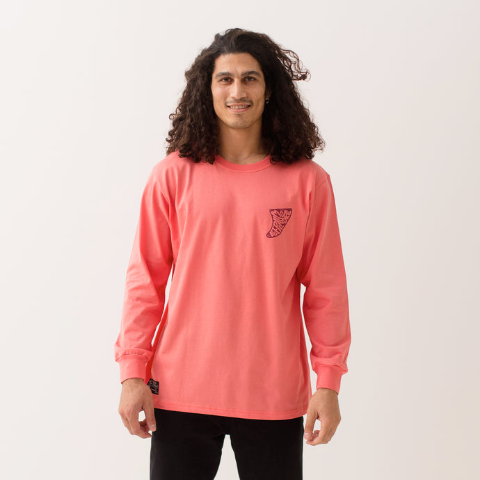 Crazy Fin Indian Red Long Sleeve Tee