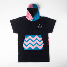 Black Wavy Panther Poncho