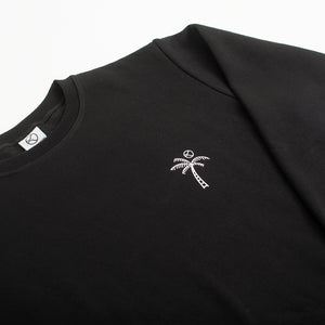 Palm Tree Black Crewneck
