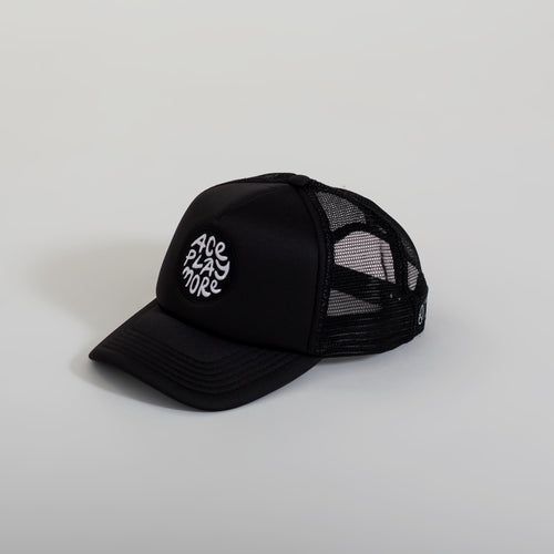 APM Retro Black Trucker Hat