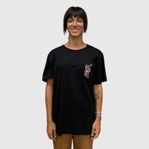 Pink Islander  Black Tee